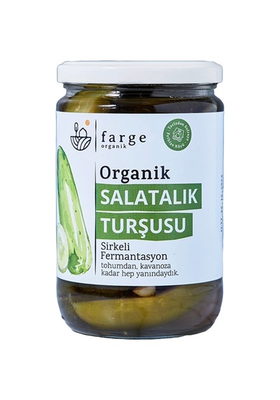 3 Adet Farge Organik Salatalık Turşusu 600 G