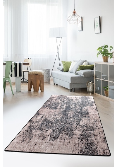 Stain Kahve Djt 80X300 Cm Dekoratif Modern Halılar