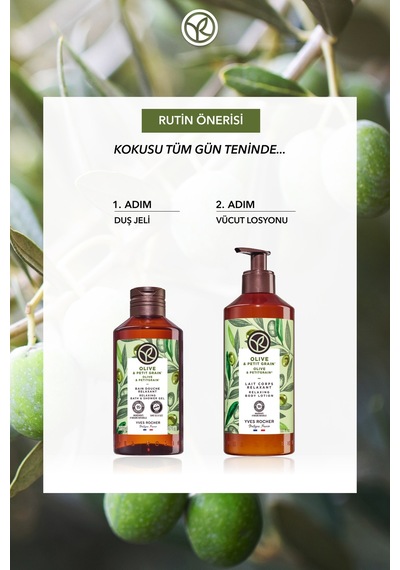 Yves Rocher Duş Jeli - Nemlendirici Ferahlatıcı Zeytin Turunç -sls,sles İçermez,vegan-200ml Diğer
