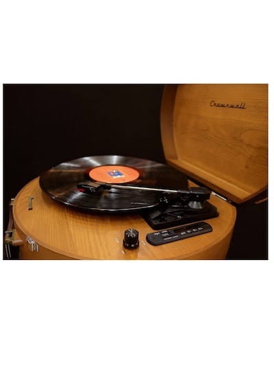 Nostaljik Özel Ahşap Kasa Retro Klasik Model Bluetooth Usb Sd Kart 33/45/78 Lik Pikap Kahverengi
