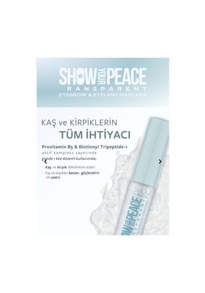 Pastel Show Your Peace Transparent Eyebrow & Eyelash Mascara - Transparan Kaş Ve Kirpik Maskarası Turuncu