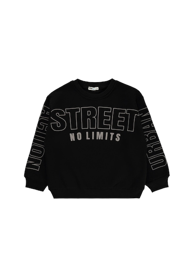 Civil Boys No Limits Baskılı 6-9 Yaş Sweatshirt - Siyah