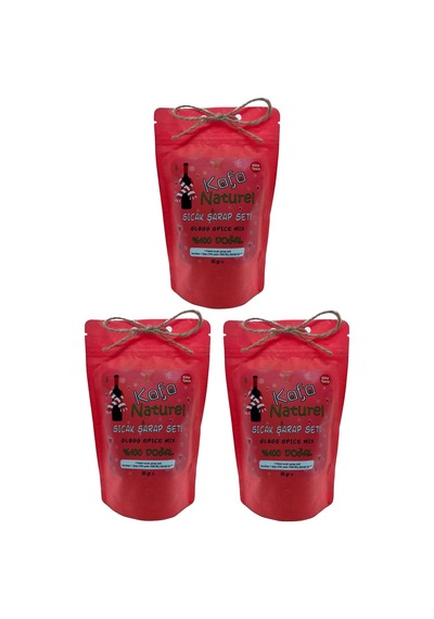 Kafa Naturel Glögg Mulled Wine Sıcak Şarap Baharatı Seti 3 x 85 G