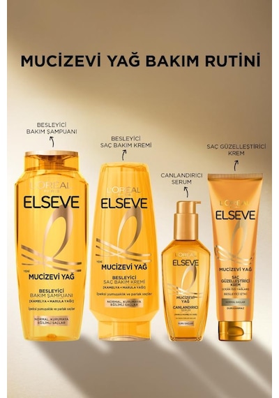 Elseve Mucizevi Yağ Besleyici Bakım Şampuanı 300 ML + 10 Etki 1 Arada Saç Güzelleştirici Sprey 100 ML