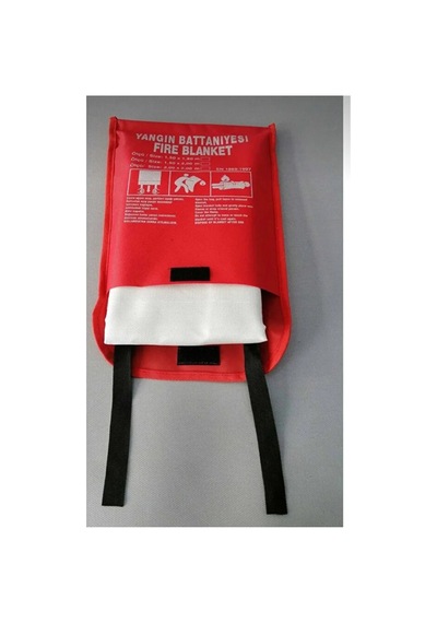 100x100 Cm Yangın Battaniyesi Alev Boğucu Fiberglas Acil Durum Söndürme Battaniyesi