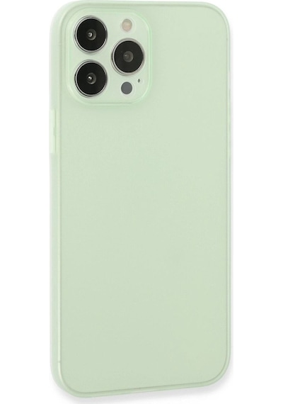 Apple Uyumlu   iPhone 13 Pro Kılıf Puma Silikon - Açık Yeşil