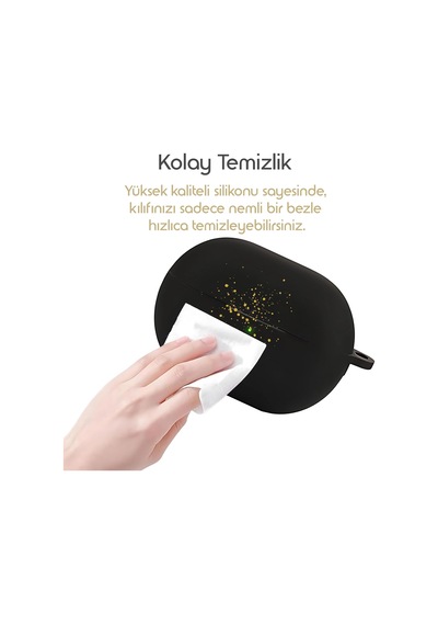 Huawei Freebuds Pro 4 İçin Kulaklık Kılıfı Darbelere Ve Çizilmeye Karşı Kasa Koruyucu Freebuds Pro 4 Kılıfı Tam Koruma Sağlayan Extra Kalın Yapılı Taşıma Askılı Freebuds Pro 4 Koruma Siyah