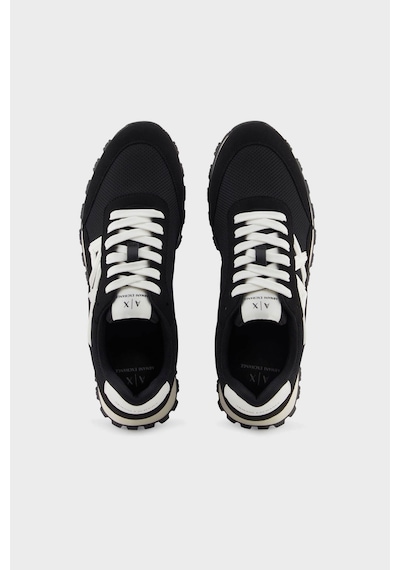 Armani Exchange Erkek Ayakkabı Xm001960 Af19388 Mc024 Siyah-beyaz Siyah-beyaz