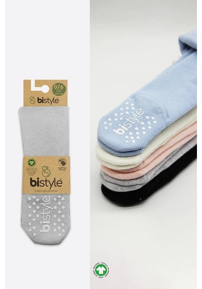 Melonika Kaymaz Basic Külotlu Çorap 50501 Gri Çok Renkli