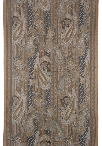 Mim Eşarp Enba Etnik Desenli Soft Pamuklu Şal 75x190 Cm Sdeeds1003 Kahve Kahve