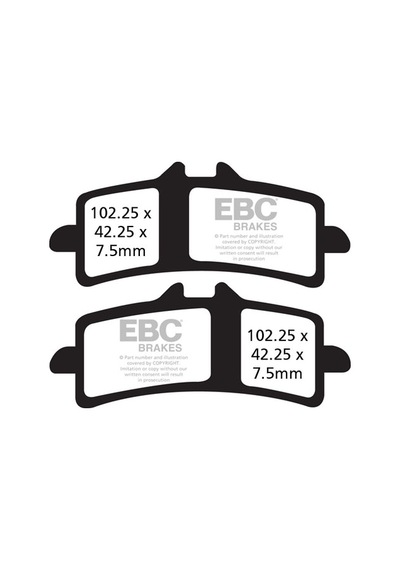 Ebc Fa447hh Triumph Thruxton R 1200 Fren Balatası Uyumlu