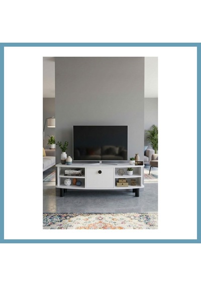 Bezos Vienna Tv Sehpası Suntalam Beyaz 136x44 Cm Mbt06