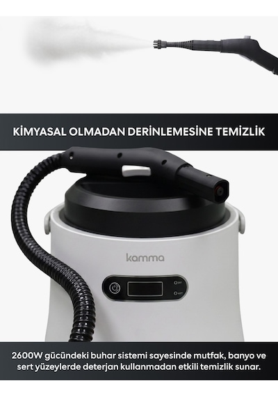 St2 Steamy Ultra Çok Fonksiyonlu Buharlı Temizleyici 2600w 3.5l Su Tankı 4 Bar Basınç