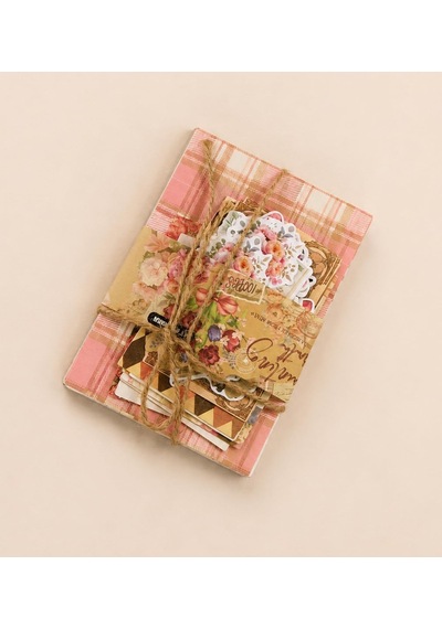 Vintage Scrapbook Başlangıç Dekoratif Kağıt Seti