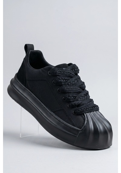 In Step Flay Kalın Bağcıklı Siyah Unısex Sneaker