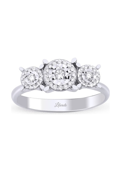 0.25 Ct. Üç Taş Pırlanta Yüzük