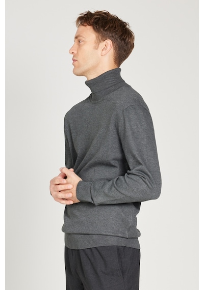 AC&Co / Altınyıldız Classics Erkek Antrasıt Melanj Standart Fit Normal Kesim Tam Balıkçı Yaka Triko Kazak Antrasit Melanj AC&Co / Altınyıldız Classics Erkek Antrasıt Melanj Standart Fit Normal Kesim Tam Balıkçı Yaka Triko Kazak Antrasit Melanj