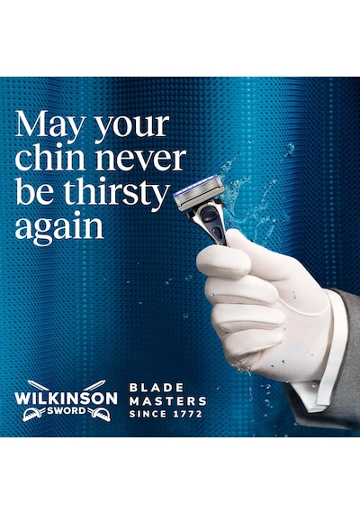 Wilkinson Erkek Tıraş Bıçağı Hydro 5, Cilt Nemlendirici, Karbon Kaplı Bıçak, Tıraş Bıçağı, 1 Yedek Bıçaklı Erkek Tıraş Bıçağı