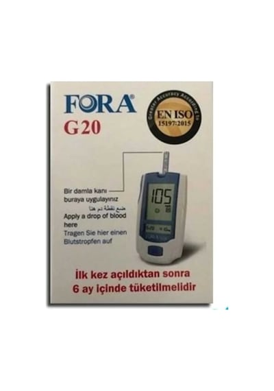 G20 Seker Ölçüm Cihazı + G20 Sekeri Test Strip 50'li