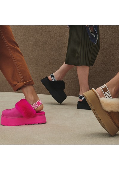 Ugg Funkette Slipper Kadın Kahverengi Terlik Düz 1113474