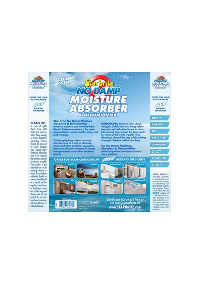 Starbrite - No Damp Asılabilir Nem Alıcı 450 G : Teknede Ve Kapalı Alanlarda Rutubete, Küf Kokusuna Ve Paslanmaya Son