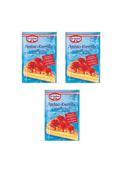 Dr.oetker Pastacı Kreması Instant Vanilya Aromalı 55 Gr X 3 Adet - 115170997