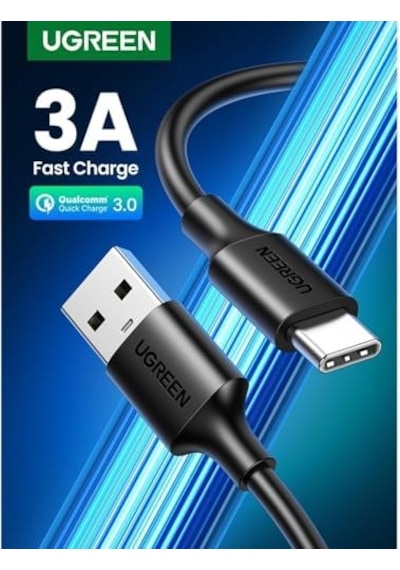 Usb-a & Usb-c Şarj Ve Data Kablosu, 2 Metre, Siyah