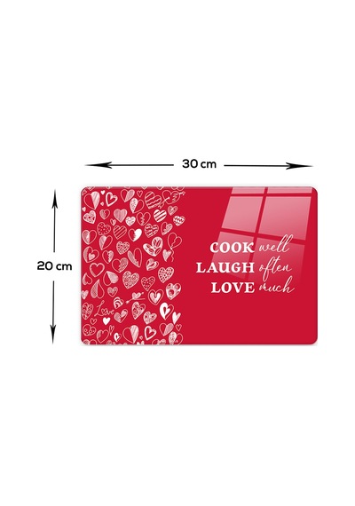 Decorita Cam Kesme Tahtası | Cook Well | 20cm x 30cm