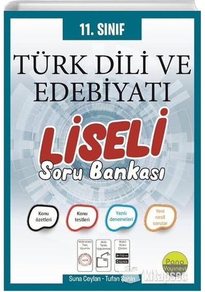 Pano Yayınları 1 Türk Dili ve Edebiyatı Liseli Soru Banka