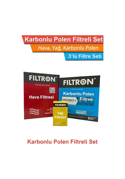 Citroen C4 1.6 Bluehdı Filtron Filtre Bakım Seti 2015-2017 Hava+yağ+karbonlu Polen