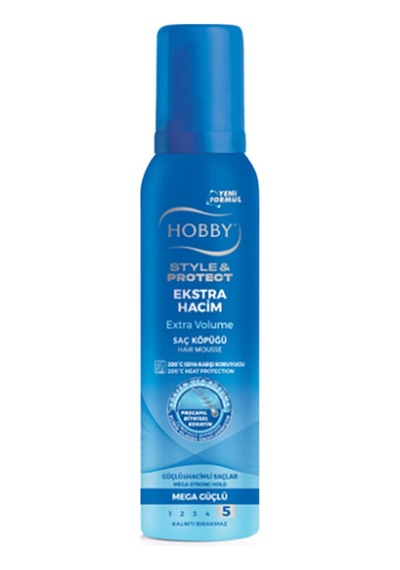 3 Adet Hobby Saç Köpüğü 150 Ml Ekstra Hacim