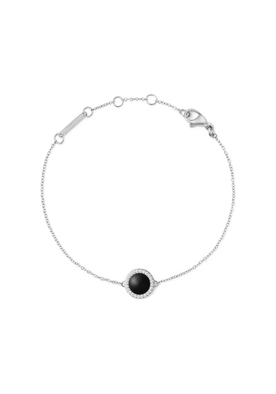 Audrey Bracelet Black Agathe Silver Silver