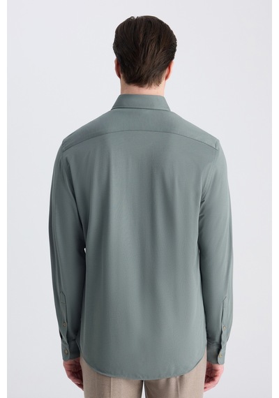 D'S Damat Ds Damat Comfort Haki Örme Gömlek 5hc02td02265m H01