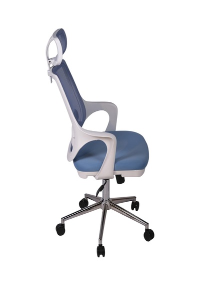 Ofisbazaar Buya Beyaz Fileli Ofis Koltuğu Ergonomik Ve Modern Tasarım Açık Mavi Mavi Ofisbazaar Buya Beyaz Fileli Ofis Koltuğu Ergonomik Ve Modern Tasarım Açık Mavi Mavi