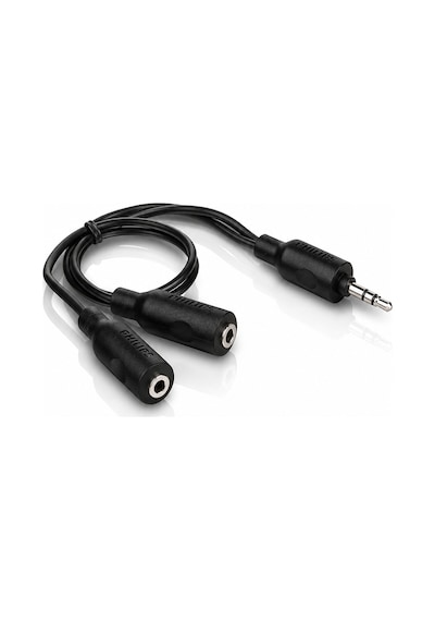 Philips Swa2151w/10 3.5mm Kulaklık Çoklayıcı Y Splitter Adaptör 1 Erkek - 2 Dişi Ses Dönüştürücü
