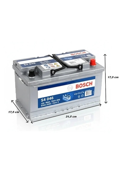 Bosch S4 046 12 V 80 Ah Akü