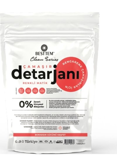 Besttem Çamaşır Deterjanı (Renkli-1300Gr)