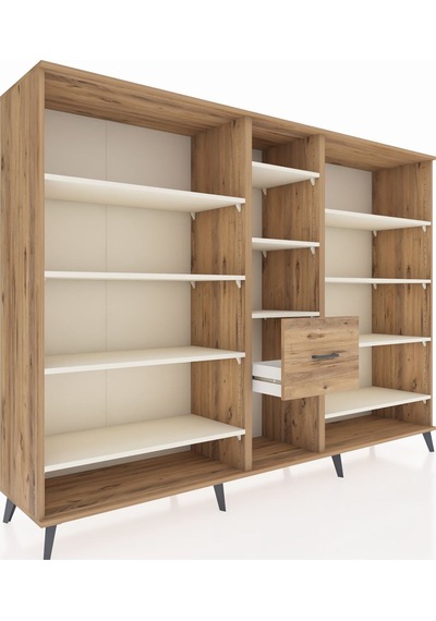 Hyperion Dolap 11 Raflı 3 Çekmeceli 220x44x163 Çam-aytaşı/çam Aytası/atlas Çam - Atlas Çam Hyperion Dolap 11 Raflı 3 Çekmeceli 220x44x163 Çam-aytaşı/çam Aytası/atlas Çam - Atlas Çam