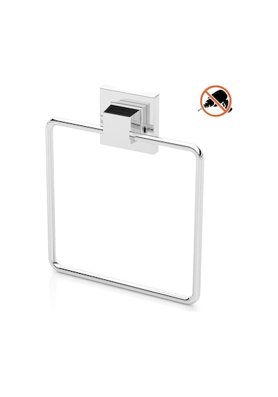 Tekno Tel Ef-234 Yapışkanlı Banyo Kare Havluluk Krom