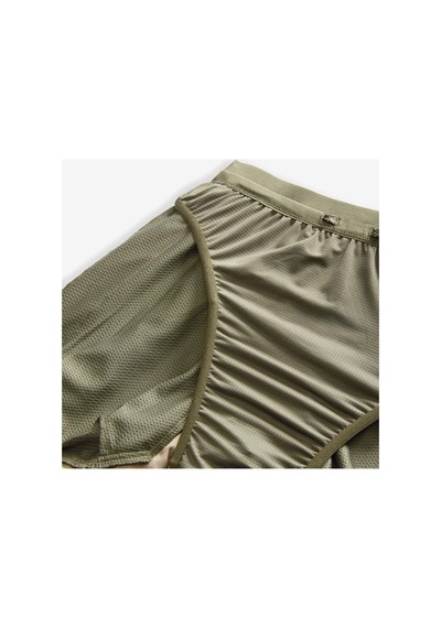 Nike Dri-fit Stride 7bf Erkek Yeşil Koşu Şort Fn3314-222 Kahverengi