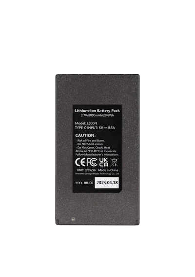 Gardepro 8000mah Şarj Edilebilir Lityum Pil Paketi Siyah
