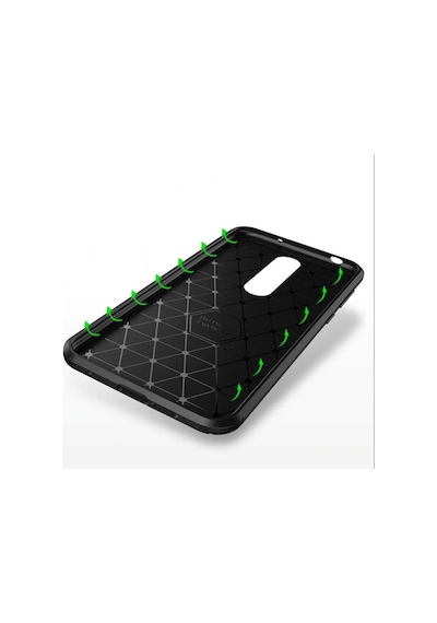 Nokia 5.1 Plus Kılıf Karbon Silikon Case