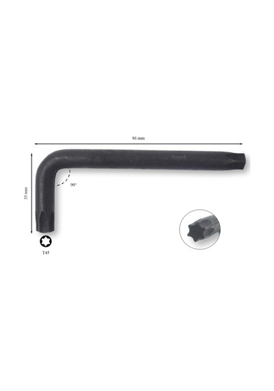 Ceta Form T45 Torx Allen (Alyan) Anahtar
