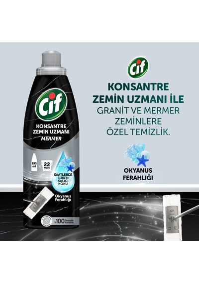 Cif Konsantre Zemin Uzmanı Mermer Okyanus Ferahlığı 2 x 895 ML