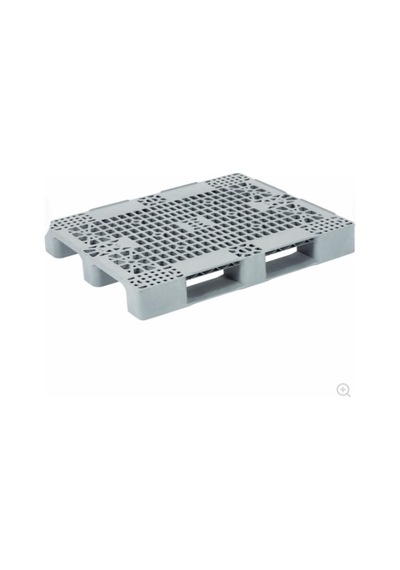 Plastik Palet Üzeri Delikli Gri 100X120X15 Cm Plastik Palet 11 Kg
