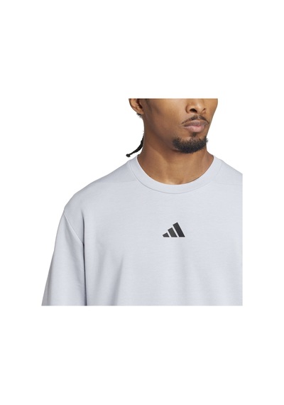 Halsıl Adidas Erkek Günlük Kapşonlu Eşofman Üstü D4t Crew Sweats Jp0927 Gri