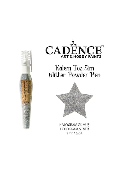 Cadence Kalem Toz Sim - Halogram Gümüş