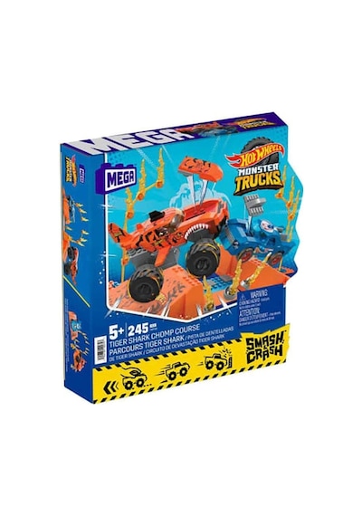 Mega Bloks Hot Wheels HKF88 Smash N Crash Tiger Shark Çarpışma Seti 245 Parça