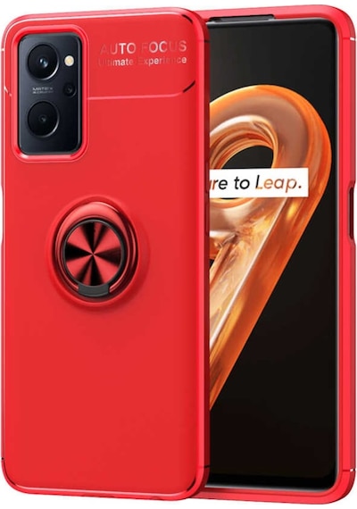 Oppo A96 4G Kılıf Zore Ravel Yüzüklü Silikon Kılıf
