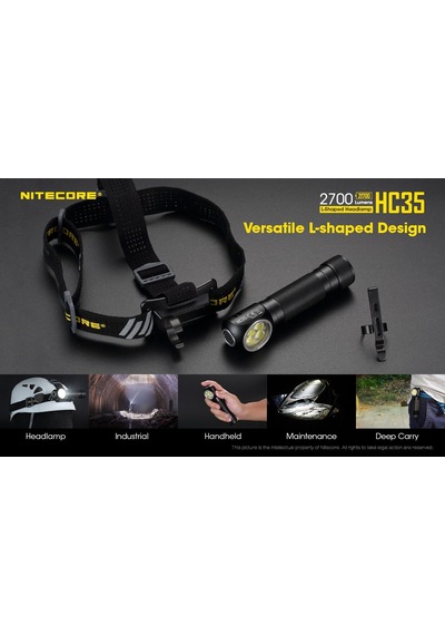 Nitecore Hc35 2700 Lümen Fener Siyah